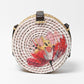 Round Rattan Sling Bag