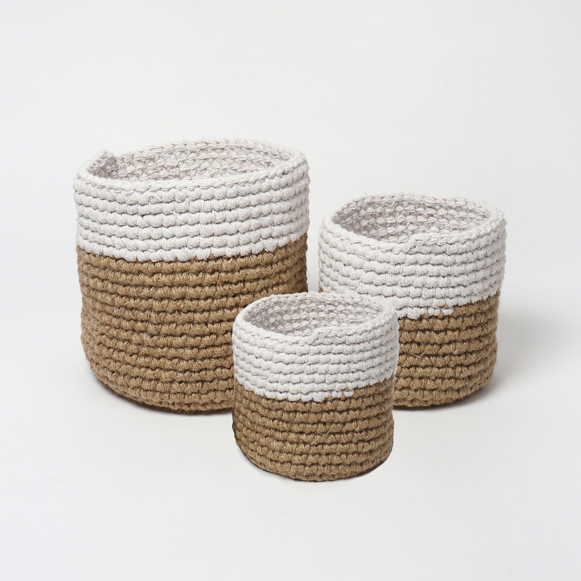 Jute Crochet Storage Basket