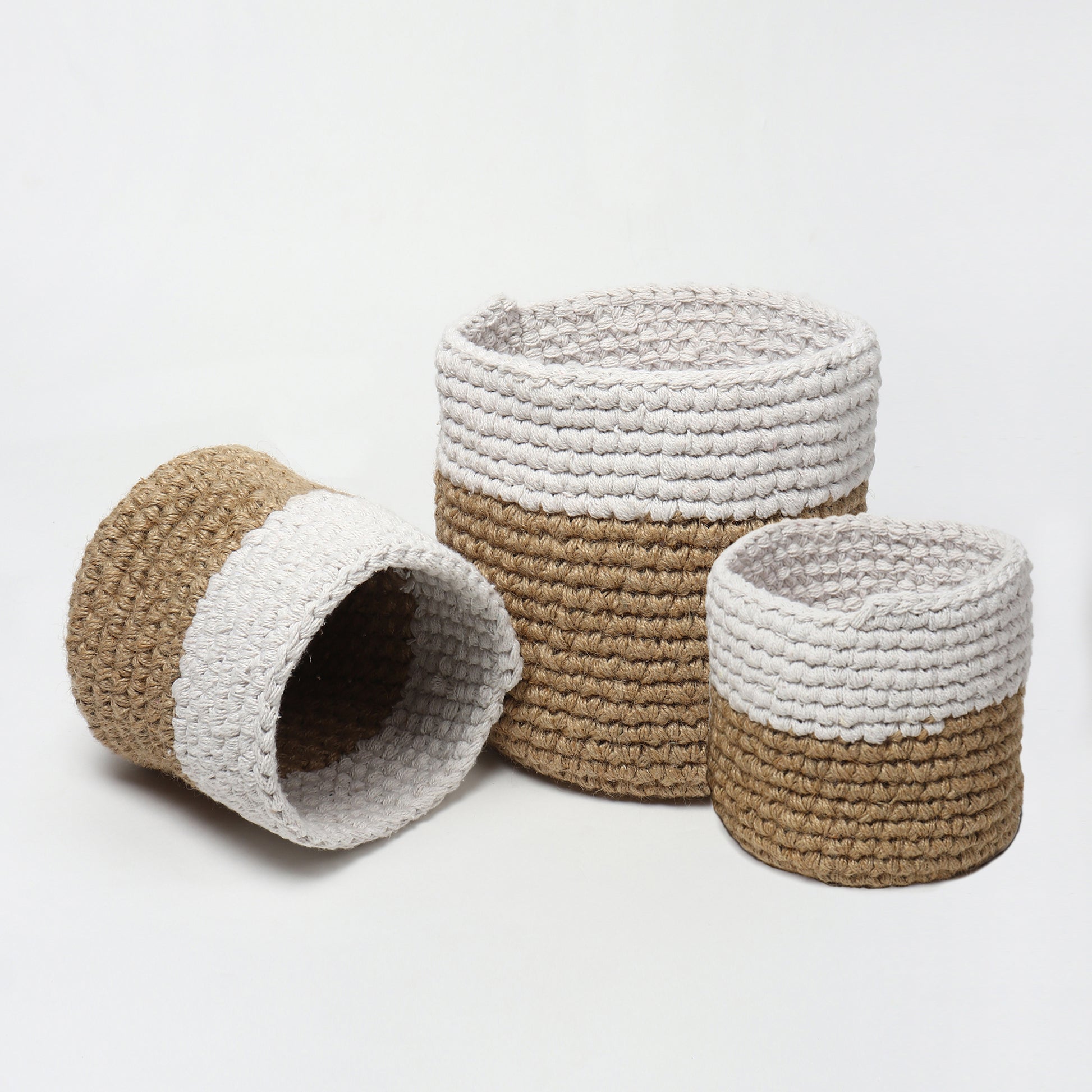  Jute Crochet Storage Basket