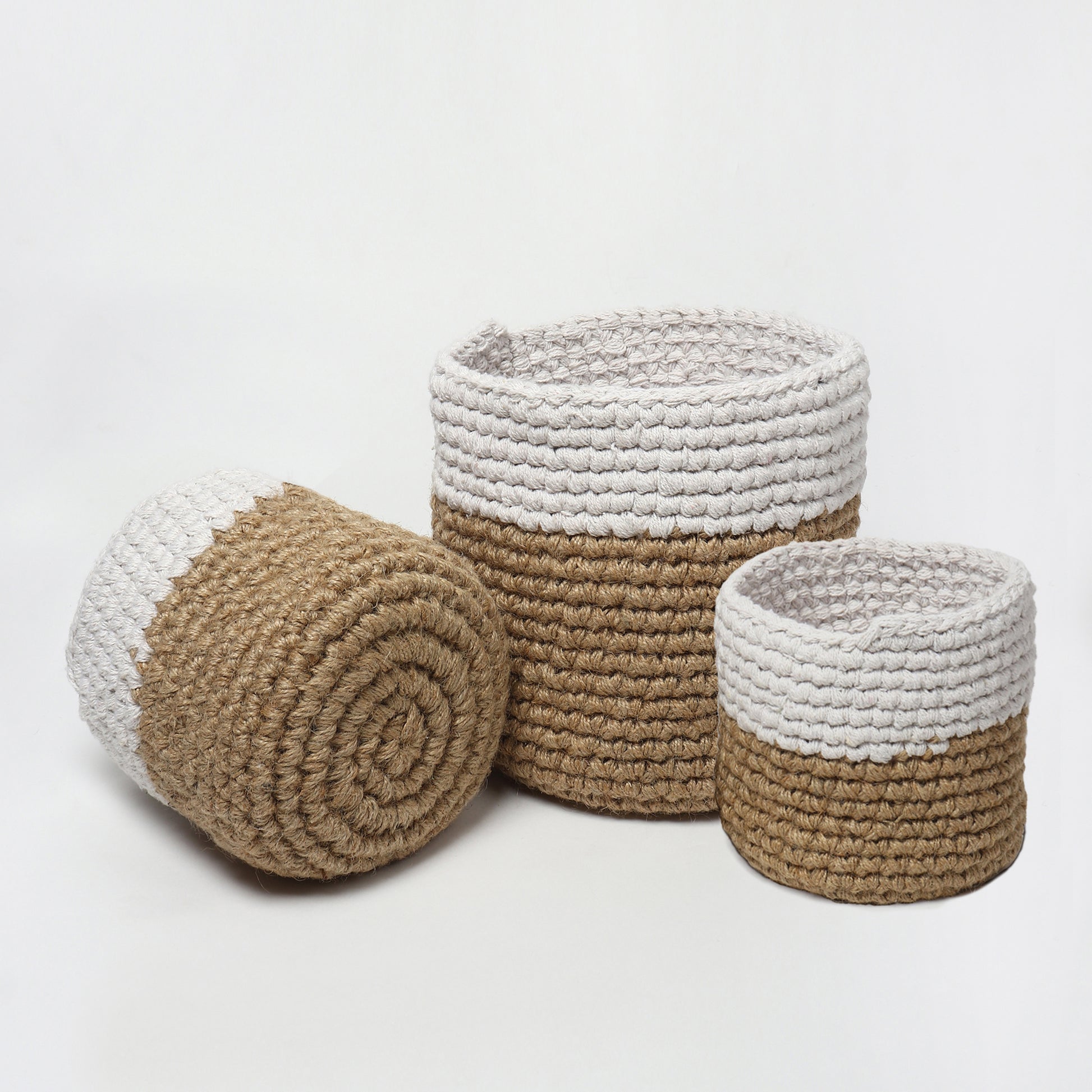 Jute Crochet Storage Basket