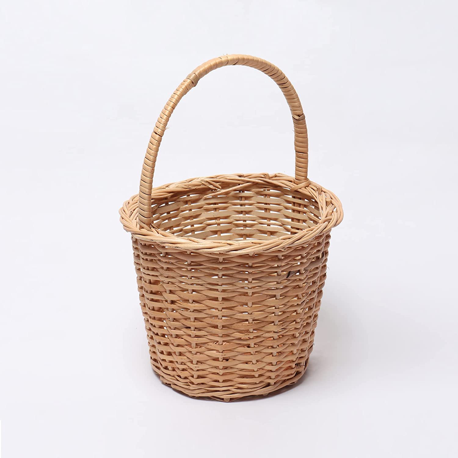 Wicker Round Handle Basket