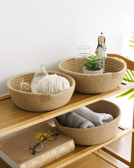 Jute Organisers - Set of 3