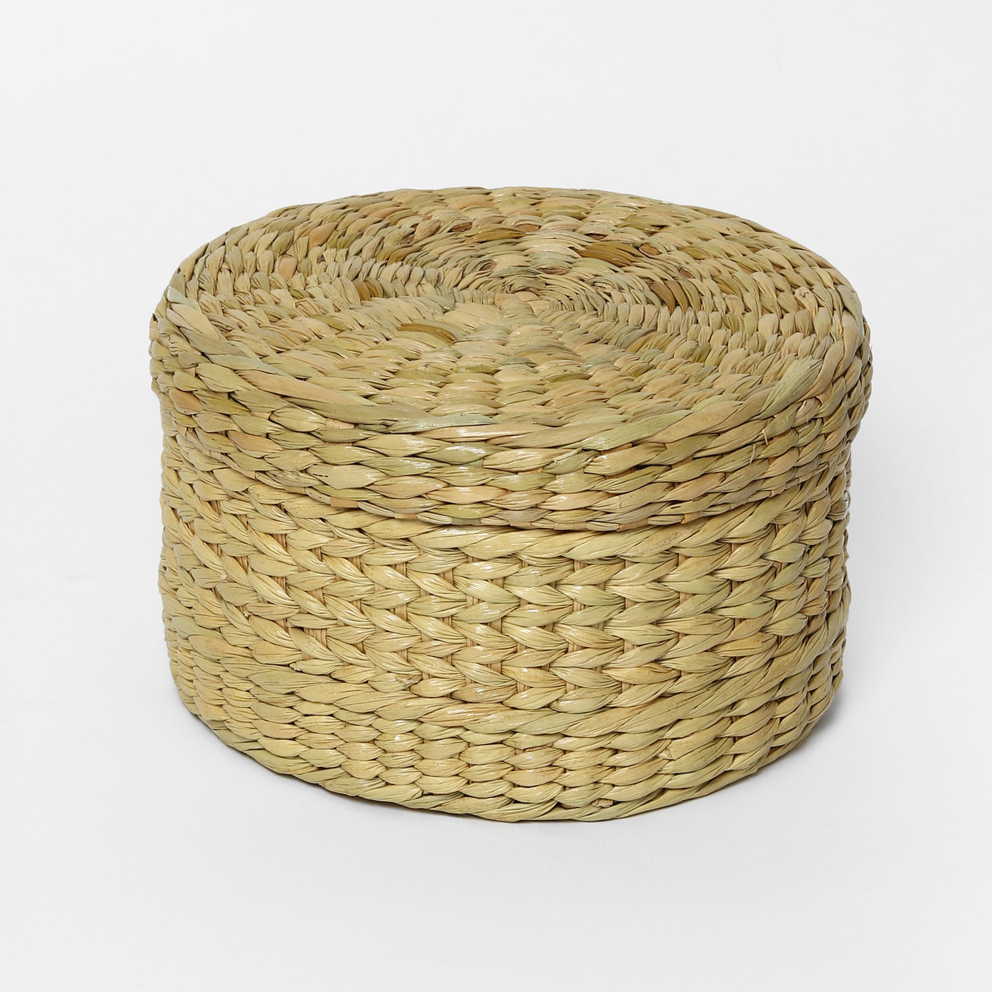 Round Seagrass Lid Box