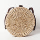 Round Rattan Beach Bag - Jali