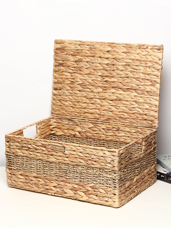 Storage Boxes Seagrass Storage Boxes & Basket with Metal Frame Habere India