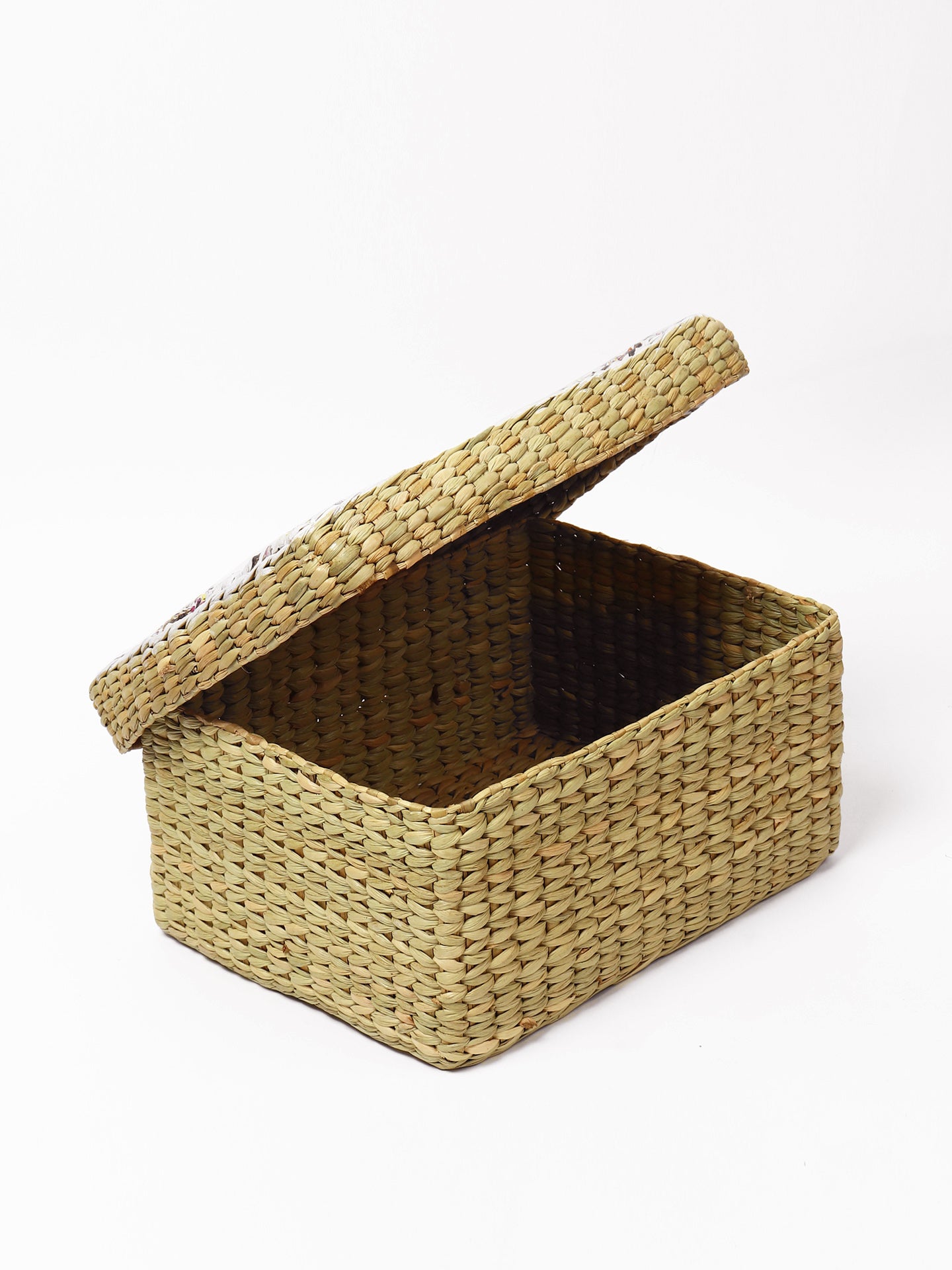 Large Size Seagrass Lid Boxes