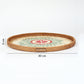 Cane Tray Round Rangoli Mosaic