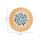 Rattan Coasters | Tea Coasters - Blue