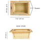 Wicker Modular Kitchen Basket size chart