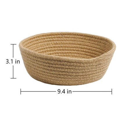 Natural Jute Round Utility & Storage Basket (Medium)