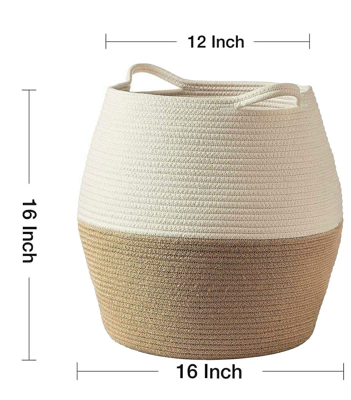 Cotton Laundry Storage Basket