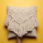 Holding cushion in hand