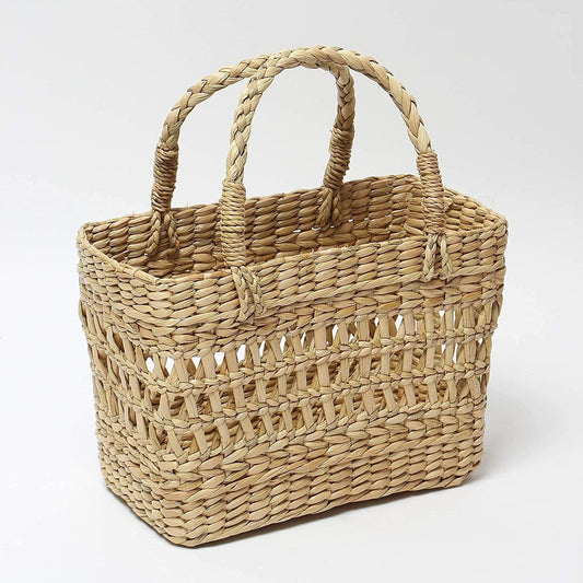 Panier de courses en jonc de mer naturel Jali