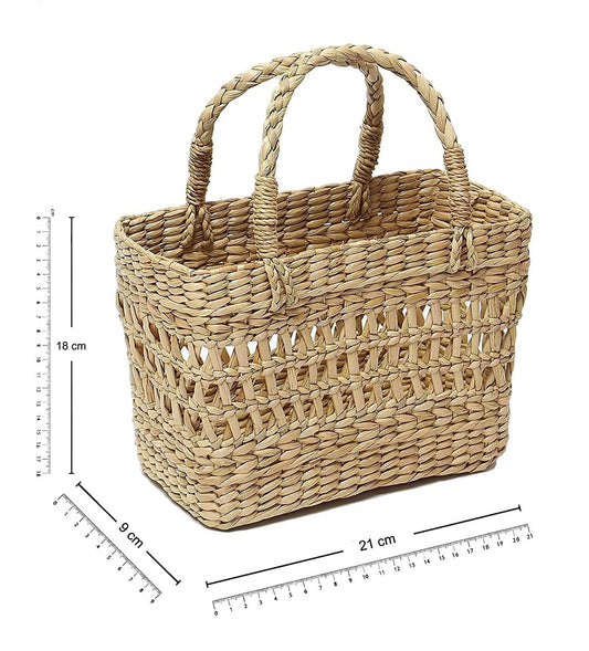 Panier de courses en jonc de mer naturel Jali