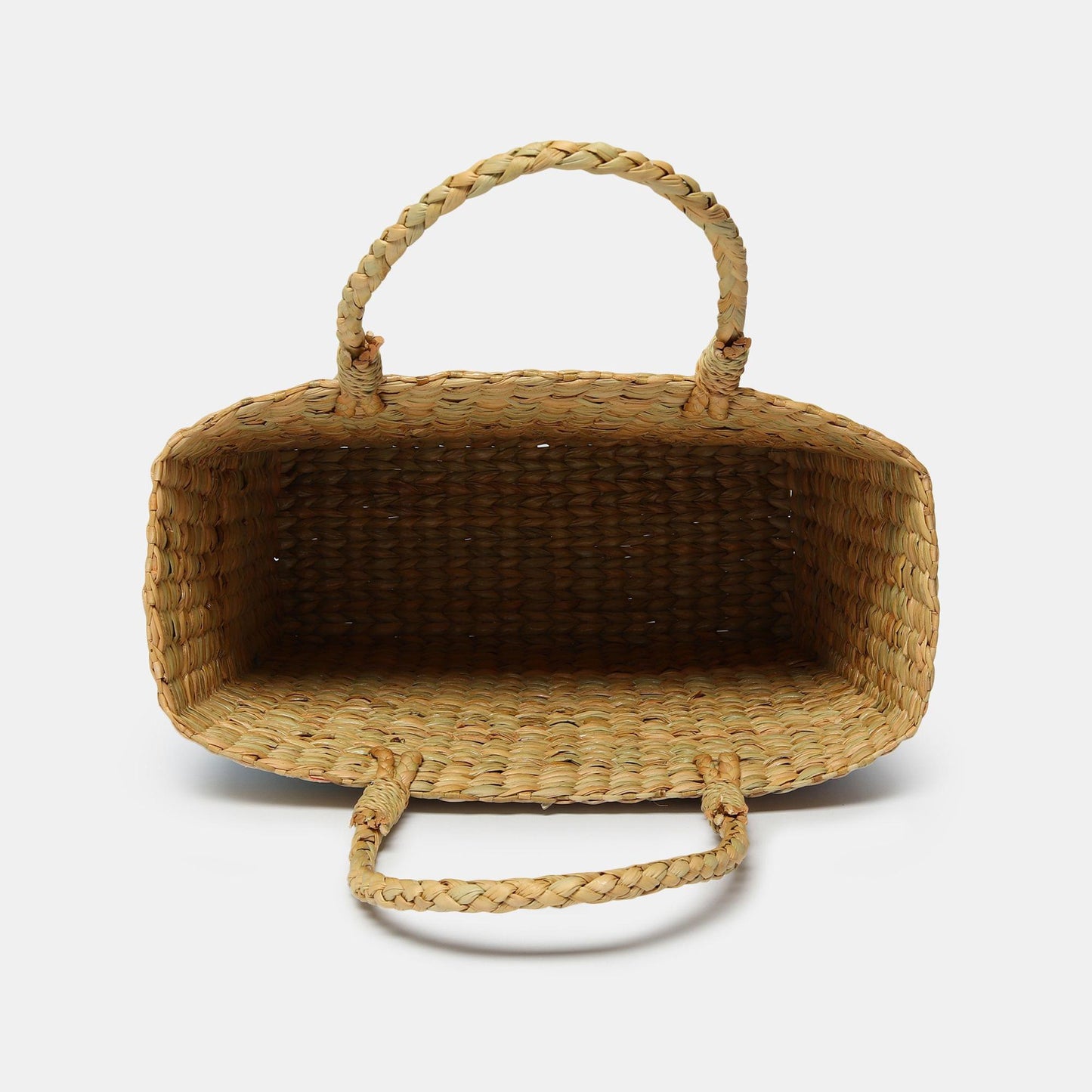 Seagrass Shopping Basket Blue