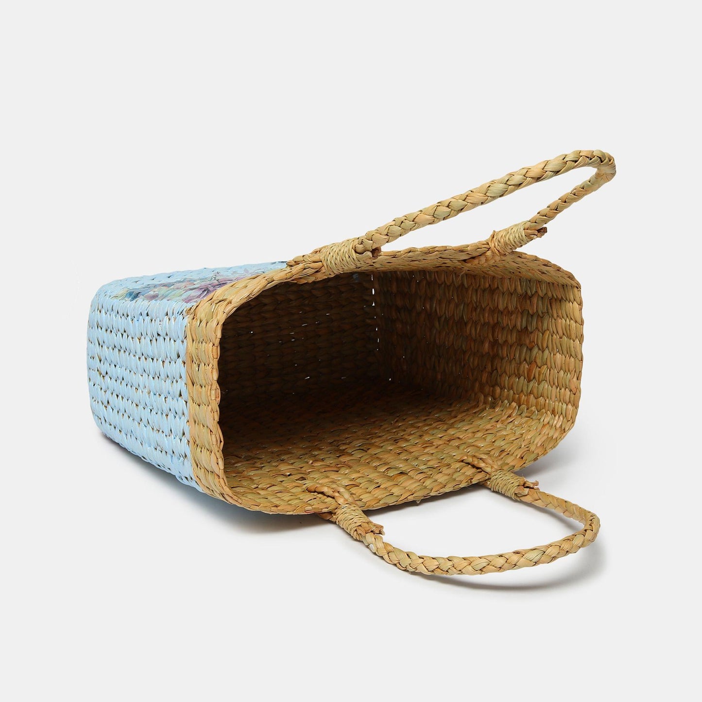 Seagrass Shopping Basket Blue