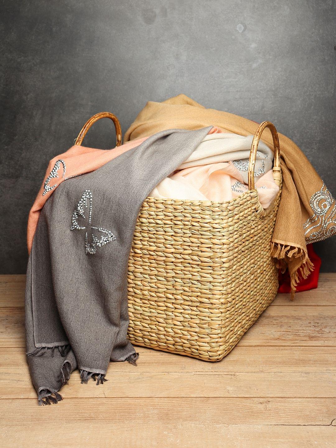 Cane Handle Storage Basket