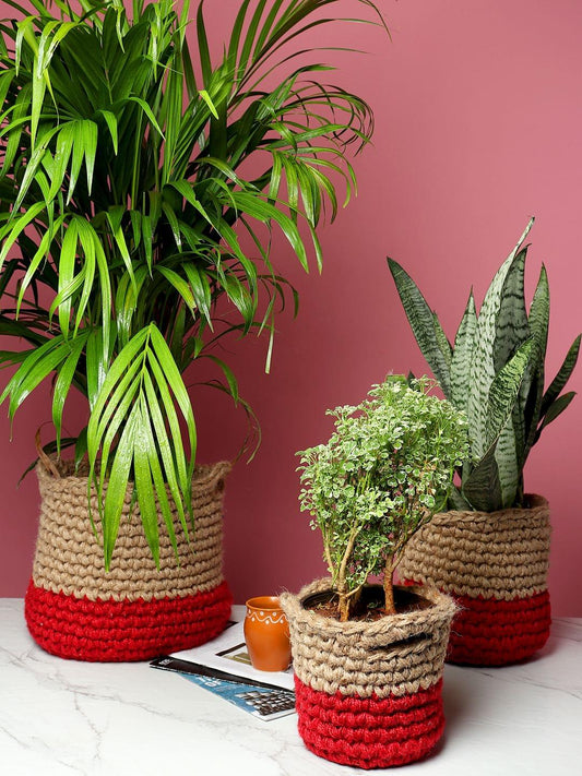 Jute Crochet Storage Basket