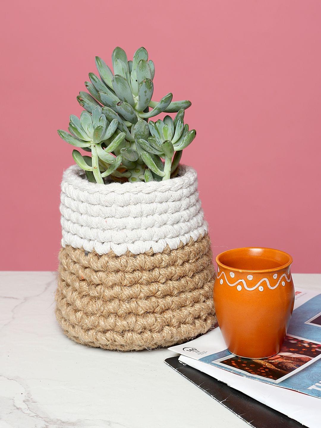  Jute Crochet Storage Basket