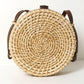 Round Rattan Sling Bag