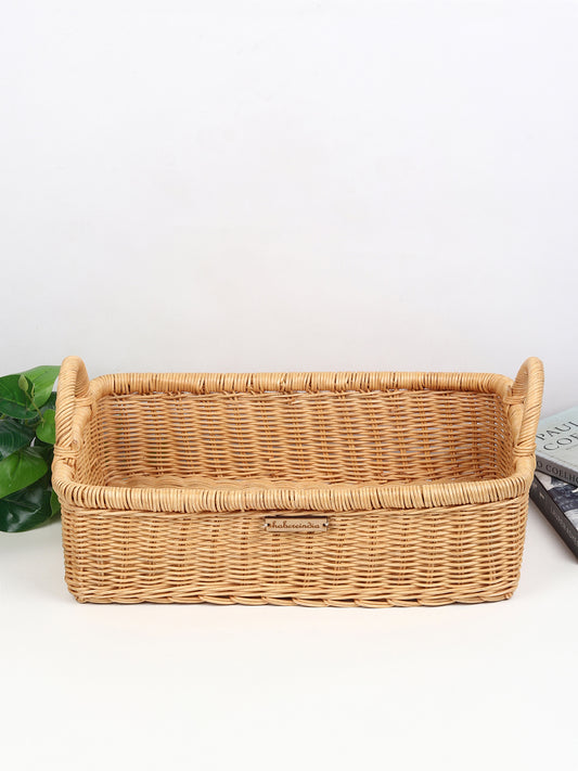 Cane Tray Storage Basket