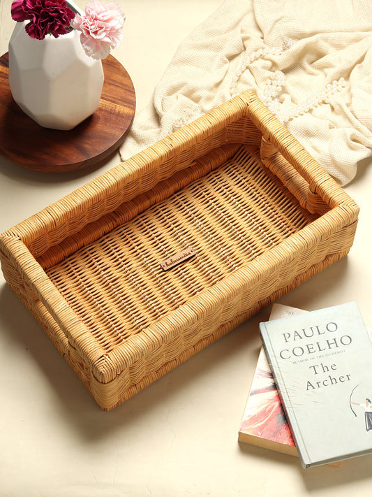 Cane Tray | Rattan Storage Basket