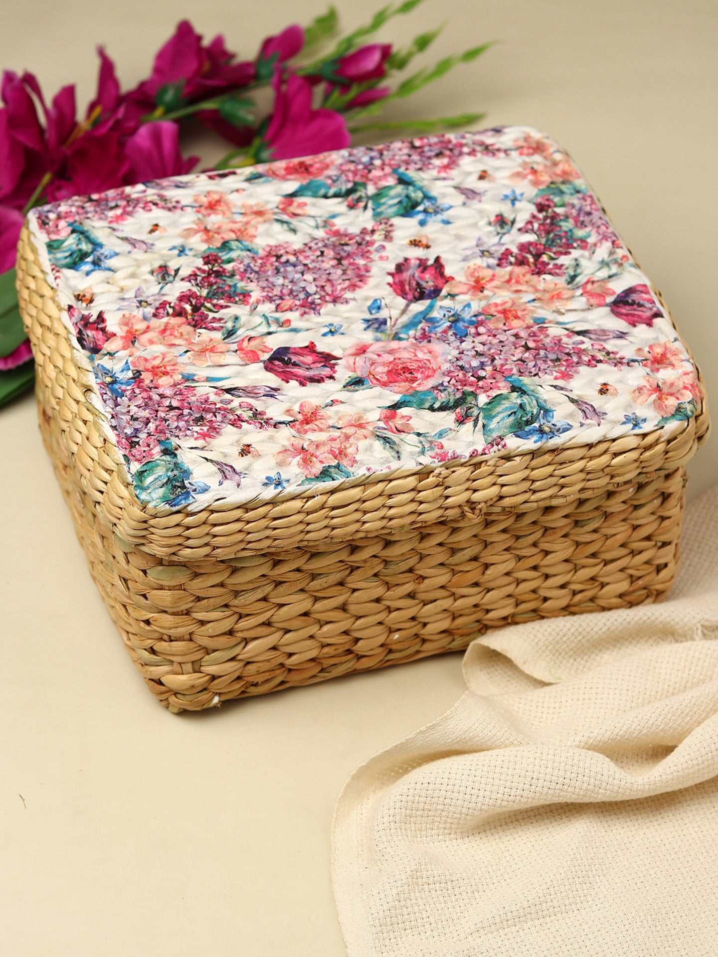 Buy Seagrass Lid Box Online