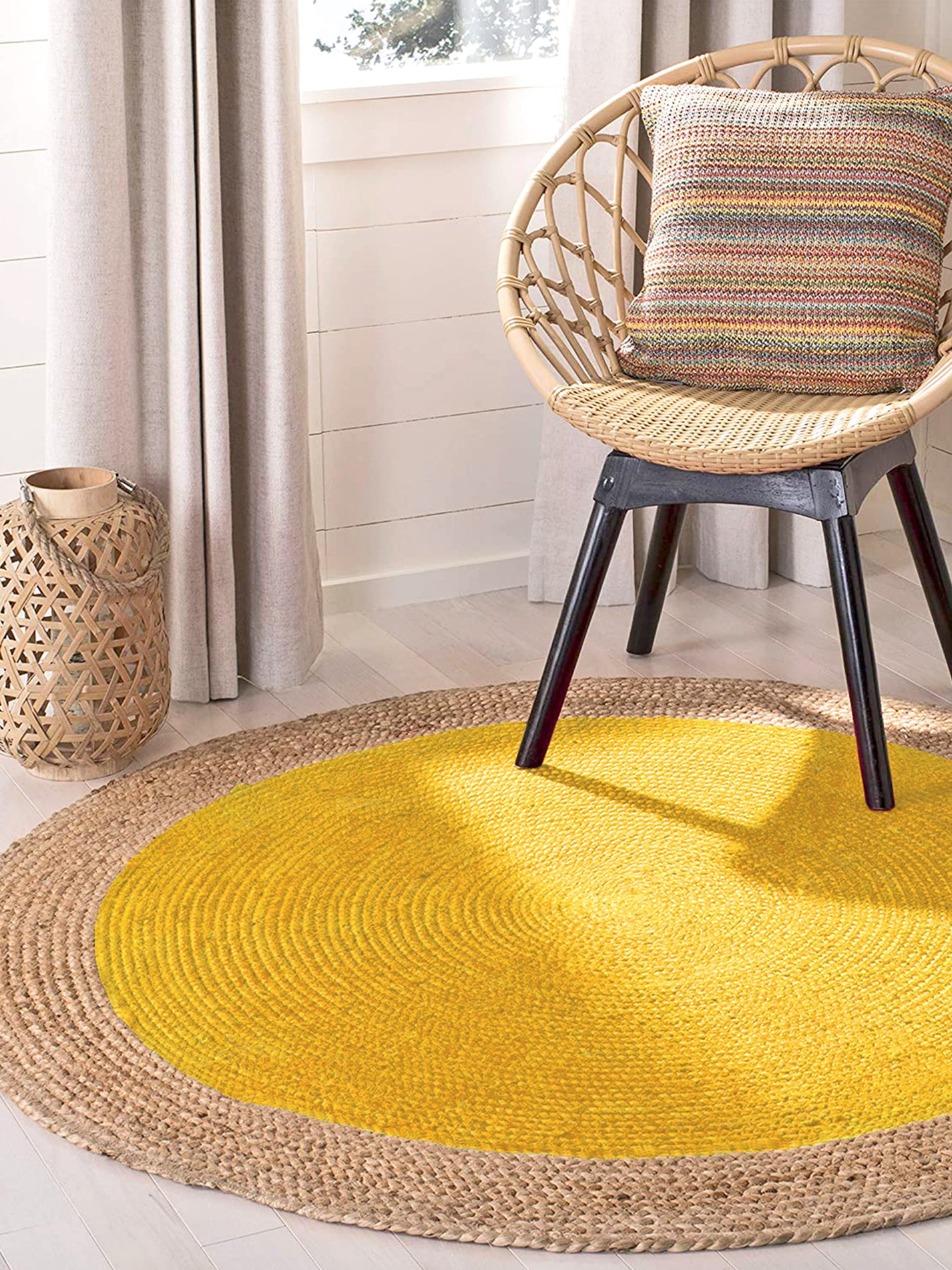 Jute Round Area Rug Jute Floor Mat Round Rugs Online Habere India
